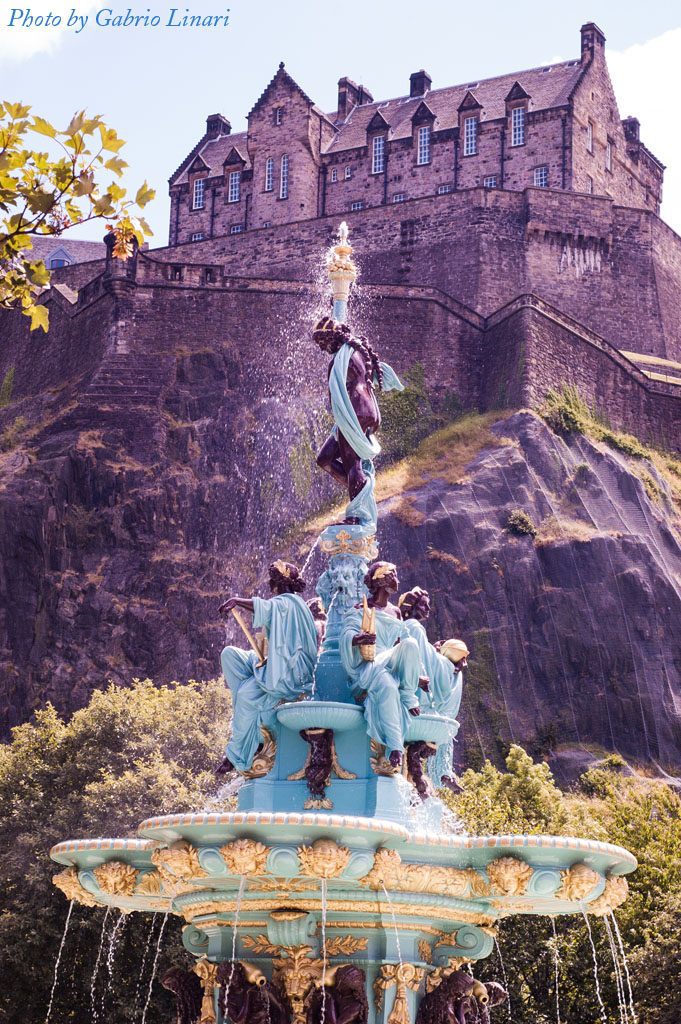 Ross fountain Edinburgh restoration after many years of closure restored to former glory